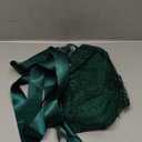 Sexy Lingerie for Women Lace Kimono Robe Mesh Chemise Nightgown Lace Robe (Medium, Dark Green)