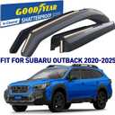 Goodyear Shatterproof in-Channel Window Deflectors for Subaru Outback 2020-2025, Rain Guards, Window Visors for Cars, Vent Deflector, Car Accessories, 4 pcs. - GY008142