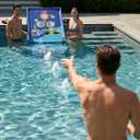 A11N SPORTS Floating Pool Cornhole Set, Heavy-Duty PVC Water Cornhole Game for Adults & Kids, Includes Unsinkable Bean Bags & Target, Summer Swimming Pool Toys & Backyard Lawn Games for Parties