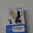 Velpeau Breathable Thumb Brace for Arthritis Pain and Support, Ideal for De Quervain's Tenosynovitis, Tendonitis, Sprained, Osteoarthritis, Trigger Thumb Spica Splint Stabilizer Right or Left Hands(S) (Black)