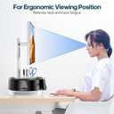 KDD Monitor Stand Riser with Drawer - Computer Monitor Stand for Desk with Storage /Phone Holder/Pen Tray - Desk TV Shelf, Laptop Printer, Organizer Stand for Home & Office