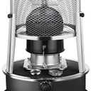 2 in 1 Portable Kerosene Heater & Stove 9000 BTU Non-Electric Indoor Outdoor Heater for Camping, Hunting, Cooking, Home, Garage, and Emergency Preparedness - Black