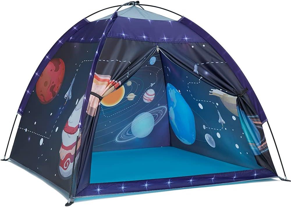 Mnagant Space World Play Tent-Kids Galaxy Dome Playhouse for Boys and Girls Imaginative Play Popup Tent for Kids Indoor/Outdoor Fun,Perfect Kids Gift- 47" x 47" x 43", Small