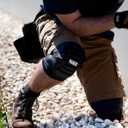 Klein Tools 60492 Knee Pads, Lightweight Padded Knee Sleeves, Breathable Mesh Back, Elastic Cuff with Slip-Resistant Silicone, Black, M/L