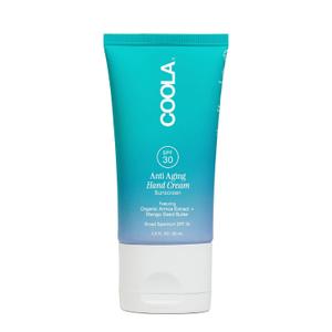 COOLA Anti-Aging Hand Cream with SPF 30, Dermatologist Tested Sunscreen, Mango Seed Butter, Vitamin E, Organic Arnica, Deeply Nourishing, Visibly Smooths Skin, 2 Fl Oz