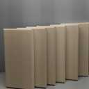 6 PCS Acoustic Panels, Large Soundproof Wall Panels, Professional Fiberglass Sound Absorbing Panels, 23.6x11.8 Inches Sound Proof Foam Panels for Walls, Studio Home Offices (Camel)