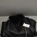 LY VAREY LIN Women's Faux Shearing Leather Jacket Warm Thickness Moto Coat Winter Shearling Coat Lined Parka (XL Black)