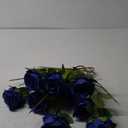 Artificial Flowers Navy Blue Fake Rose Silk Rose 16 Pcs Real Looking Fake Flowers with Stems for DIY Wedding Bouquets Party Tables Centerpieces Floral Arrangements Festival Decoration