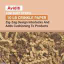 BOX USA Kraft Crinkle Paper Filler (10lb) - Shredded Paper for Basket Stuffing, Shipping, Packaging, Confetti, Crafts & Holidays - Crinkle Cut, 10 count