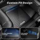 OEDRO Floor Mats Fit for Honda Civic 10th Gen 2016-2021 Sedan/Hatchback/Sport/Coupe/Type R, TPE All Weather Car Liners Tailored Fit for Honda Civic Accessories, 1st and 2nd Row