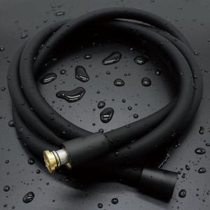 Silicone Shower Hose 59 Inches Ultra-Soft, Long Anti-Kink Replacement Shower Head Hose Extension for RV, Sprayer, Bidet, Pet Cleaning, Black