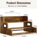 YOUDENOVA Coffee Syrup Organizer, 3-Tier Syrup Rack, 16.7 x 11.7 x 9.3 inches