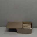 2 Pack Pullman Loaf Pan with Lid, 1 lb/0.5 lb Dough Capacity, Carbon Steel Corrugated, Non-Stick Sandwich Bread Loaf Pan with Lid