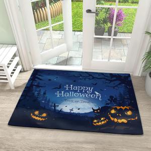Door Mat, Happy Halloween Welcome Mat, Funny Pumpkins Doormats Indoor Entrance, Indoor Outdoor Mat, LowProfile Floor Rugs for Entry, Patio, 17''x30'' Door Mat, Happy Halloween Welcome Mat, Funny Pumpkins Doormats Indoor Entrance, Indoor Outdoor Mat, LowProfile Floor Rugs for Entry, Patio, 17''x30''