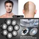 8 Blade Replacement Heads Electric Razor Shaver (8D Black)