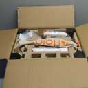 Afloia 6-in-1 Dog Grooming Kit, Pet Grooming Vacuum for Shedding, Dog Hair Vacuum with Clipper Nail Trimmer Grinder, Pet Brush Groomer at Home, Low Noise Cats Hair Remover, 1.5L Dust Cup, White (Silver)