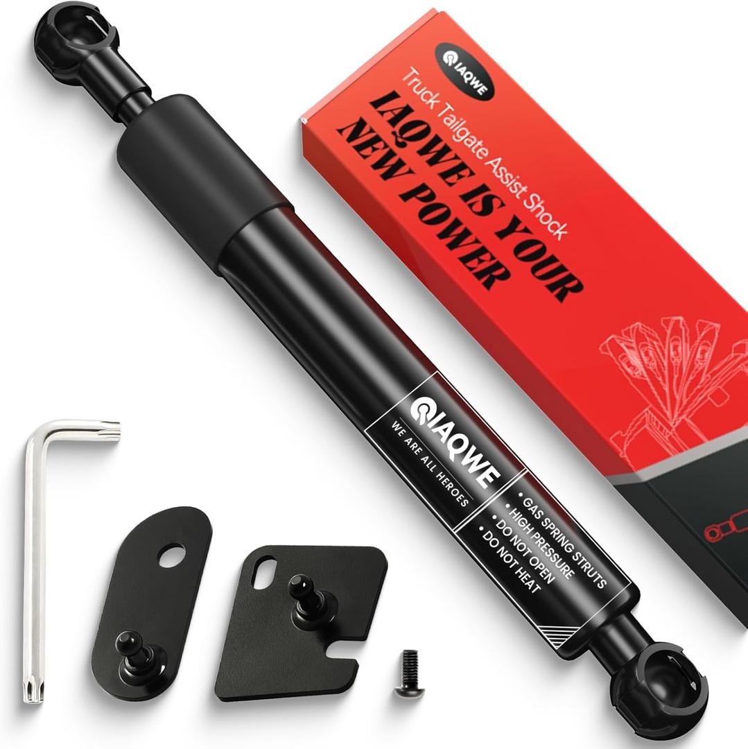 IAQWE 43205 Truck Tailgate Assist Shock Kit for Ford F250 F350 F450 Super Duty 2017-2025, Slow Drop Pickup Tail Gate Accessories Damper Strut(No-Drilled Installation)