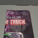 Faccito Monster Truck Birthday Games Pin The Wheel on The Monster Truck Green and Purple Trucks Poster with Stickers Blindfolds for Birthday Decorations Cars Party Games Activities Supplies
