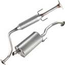 Exhaust Resonator Pipe Muffler Kit Compatible with 2014-2018 Nissan Versa Note 1.6L, Free Gaskets, Clamp, Hangers, and Bolt Kit Included