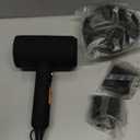 slopehill Professional Ionic Hair Dryer, Powerful 1800W Fast Drying Low Noise Blow Dryer with 2 Concentrator Nozzle 1 Diffuser Attachments for Home Salon Travel (Black)