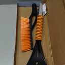 EcoNour 27" Aluminum Ice Scrapers for Car Windshield | Car Snow Scraper Window and Snow Brush with Ergonomic Foam Grip Winter Accessories (Orange)