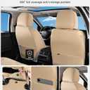Huidasource Beige Seat Covers Fullset, Universal Fit for Most Car SUV Truck