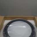 19.29'' Bladeless Ceiling Fan with Light,Modern Crystal Ceiling Fan with Remote Control,Enclosed Flush Mount Fandelier,6 Wind Speed,Dimmable LED,Black,for Bedroom Kitchen Dining Room