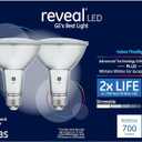 GE Reveal 1-Pack 75 W Equivalent Dimmable Flood Color-Enhancing Par30 Longneck LED Light Fixture Light Bulbs