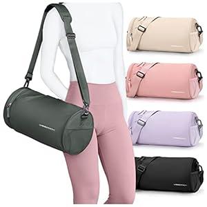 Small Gym Bag for Women Waterproof Workout Bag Mini Duffle Bag Womens Spotrs Gym Bags Small Travel Duffel Bag with Wet Pocket Carry on Weekender Bags for Dance Swimming, Gym, Yoga, Fitness Dark Green