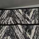 Woven Bath Mat, Modern Bathroom Rug Non-Slip, Washable, Ultra-Absorbent, Quick-Drying Minimalist Bathroom Decor (Black, 24"x16")