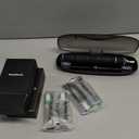 Aquasonic Black Series Ultra Whitening Toothbrush ADA Accepted Electric Toothbrush- 8 Brush Heads & Travel Case 40,000 VPM Electric Motor & Wireless Charging - 4 Modes w Smart Timer