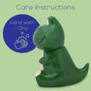 Dolomite Ceramic 10.1 x 8.9 Everyday Cookie & Candy Jar with Airtight Lid: Perfect for Kitchen Canisters, Pet Treat Containers & Decorative Storage, Tyrannosaurus Rex Dinosaur