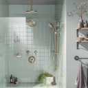 Moen Brushed Nickel Extended 18-Inch Straight Overhead Shower Arm, 336651BN