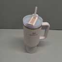 STANLEY Quencher H2.0 Tumbler with Handle and Straw 40 oz Flowstate 3-Position Lid Cup Holder Compatible for Travel Insulated Stainless Steel Cup BPA-Free Rose Quartz 2.0