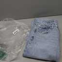 Amazon Essentials Women's High-Rise Straight Leg Jean, Iced Light Wash, 6