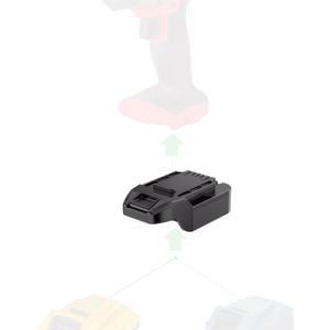 Enhanced 2-in-1 Adapter for Bauer 20V Tools - Compatible with DeWalt & Hercules 20V Batteries for Power Supply Only, No Charging Function, Black, 1 Adapter Only