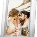 5x7 Crystal Picture Frame - Exquisite Crystal Photo Frame for Tabletop/Desktop Display, Vertical Orientation
