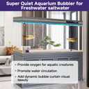 hygger 27.5 Inch Long Aquarium Bubble Bar, Ultra-Fine Quiet Oxygen Diffuser Bubble Curtain Wall, Self-Sinking Design Fish Tank Bubbler Decorations for Freshwater Saltwater