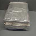 4 Tier Clear Storage Bins with Lids Stackable Plastic Bins with Wheels for Closet Bedroom Living Room
