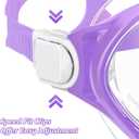 Kids Swim Goggles Snorkel Diving Mask with Luminous for Boys Girls Ages 5-15, Two-Color Anti-Fog Swimming Goggles with Nose Cover