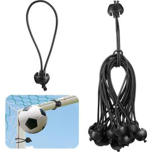 Shappy 20 Pcs 5.9 Inch Soccer Bungee Cords with Ball Elastic Cord Straps Tarp with Balls Sports Replacement Soccer Rebounder Goal Bungee Canopy Shock Cords for Ball Training Goal Camping Tent Net Door