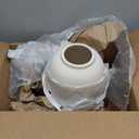 Kokrose Rustic Cream Ceramic Vase, 11.8" Vintage Clay Tall Floor White Terracotta Vase for Table Centerpieces, Large Textured Farmhouse Decorative Vases for Home Decor