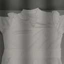 MarryUP White Dress Women Vintage Puff Sleeve V Neck Casual Semi-Formal Cocktail Party A-Line Swing Church Dress White L