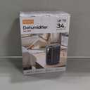 Dehumidifiers for Bathroom with Moisture Absorber Bag Reusable, 68 OZ Water Tank Portable Quiet Dehumidifier for Bedroom with Auto Shut Off, 7 Colors LED Light for Home, RV, Garage, apartment, Black