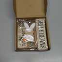 Lineshading 4 Pcs Easter Table Decoration Wooden Rabbit Easter Day Tiered Tray Decor Rustic Wooden Bunny Block Sign Gifts Cute Bunny Centerpiece Farmhouse Holy Week Party Decoration for Home Kitchen