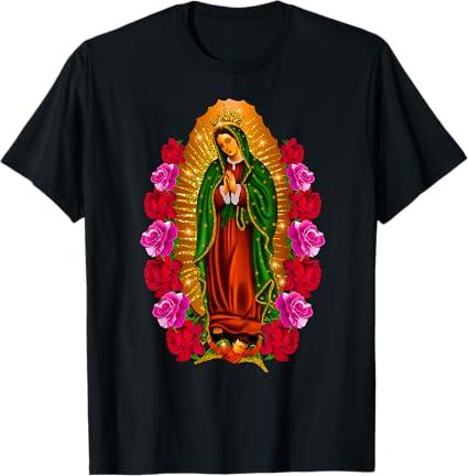 Our Blessed Virgin Mary Of Guadalupe
Our Lady Virgen De Guadalupe Saint Virgin Mary T-Shirt,2 XL