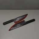knife prop Halloween Butcher Fake Knife 2Pack, Classic knife Horror Movie Cosplay Rubber Props for Halloween