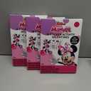 Minnie Mouse Valentine Greeting Card Set with Sticker Activity, Exchange, Pink, Paper, 16 Count, Pack of 3.