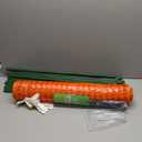 PotatoLife Plastic Fence Extra Strength with Stakes, 23.6'' x 100' Roll (Orange, 23.6'' x 100')