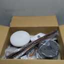 Ceiling Fans with Lights-48 Low Profile Ceiling Fan with Light and Remote/APP Control,Flush Mount,DC Reversible,LED Dimmable Modern Ceiling Fans for Bedroom,Indoor/Outdoor Patio Use(Brown)